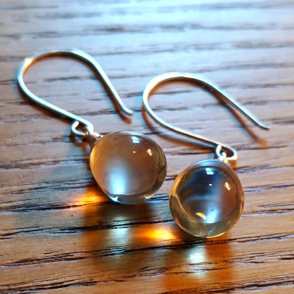 Glass Drop Earrings Like New